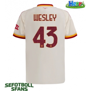 AS Roma Wesley Franca #43 Bortatröja 2026-27 Kortärmad